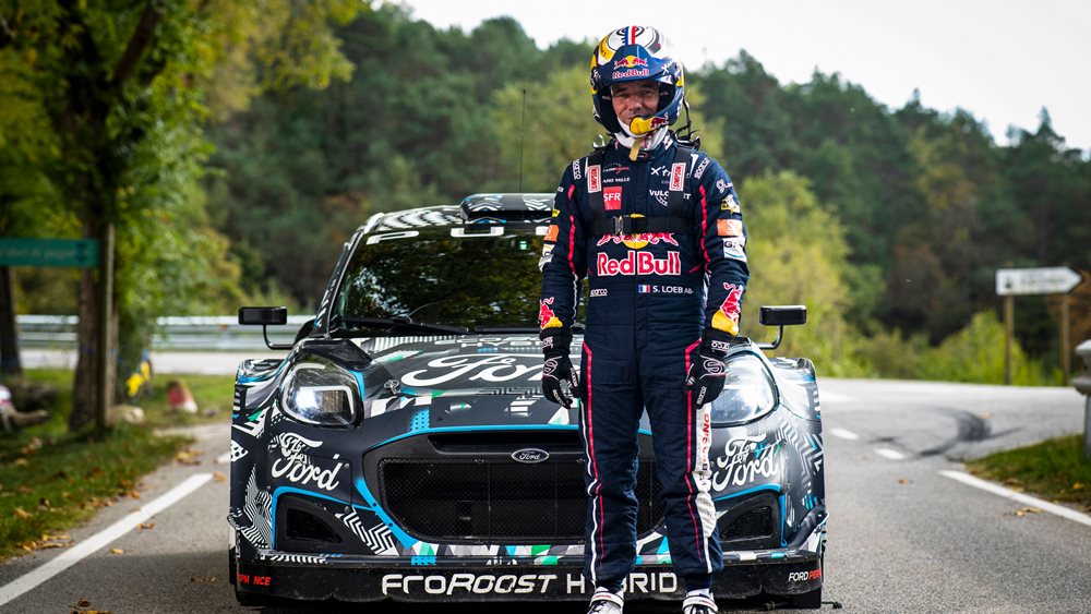 Ο Sebasstien Loeb στο Ράλι Μόντε Κάρλο με Ford Puma Hybrid Rally1