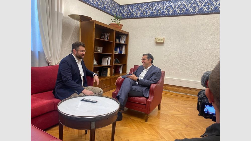 Συνάντηση Αλέξη Τσίπρα με τον Κώστα Ζαχαριάδη
