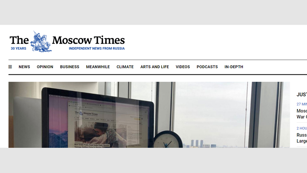 Το ανεξάρτητο μμε The Moscow Times χαρακτηρίστηκε &quot;ανεπιθύμητο&quot; στη Ρωσία