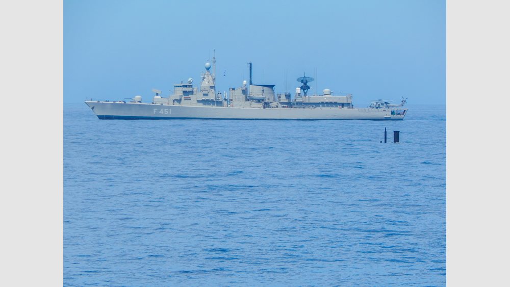 Greek-French naval exercise held in the eastern Mediterranean including the area engaged by the illegal Turkish navtex