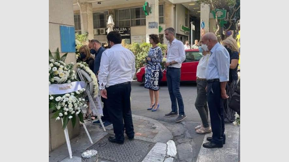 Στο σημείο δολοφονίας του Θάνου Αξαρλιάν ο Κ. Μπακογιάννης