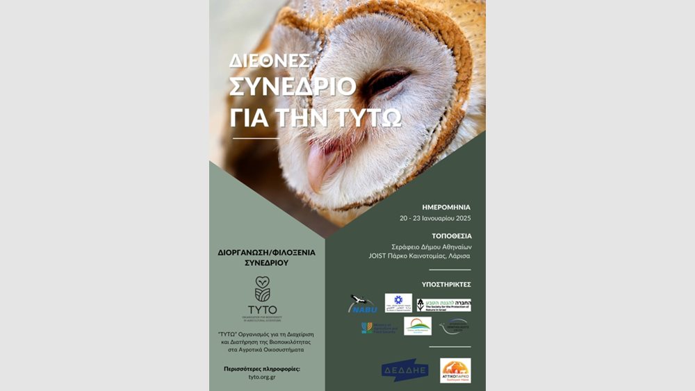 Διεθνές Συνέδριο για την Τυτώ (Barn Owl) στις 20 Ιανουαρίου 2025 στην Αθήνα