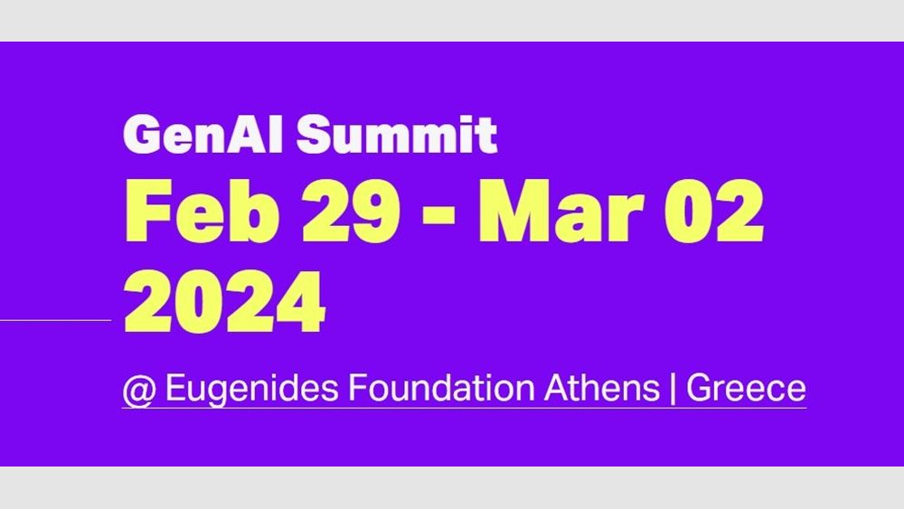 Αθήνα, το παγκόσμιο επίκεντρο για την Παραγωγική Τεχνητή Νοημοσύνη (GenAI) για 3 μέρες