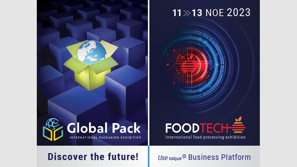 GLOBAL PACK – FOODTECH 2023: Ελάτε στο μέλλον του Packaging &amp; Food Processing!