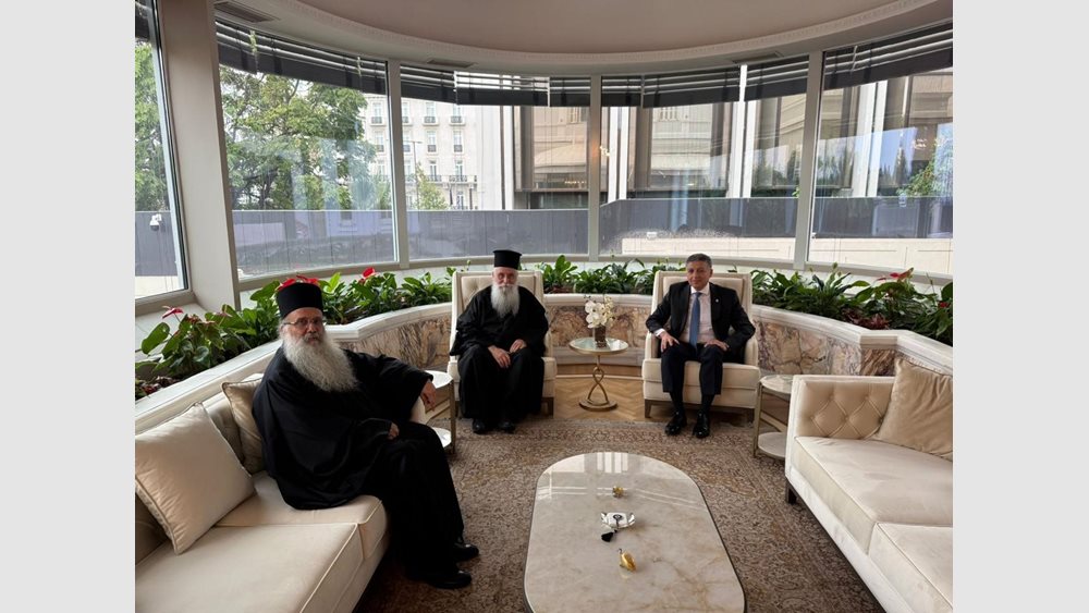 Συνάντηση του πρέσβη της Αιγύπτου στην Ελλάδα με τον νέο Αρχιεπίσκοπο και ηγούμενο της Μονής Σινά