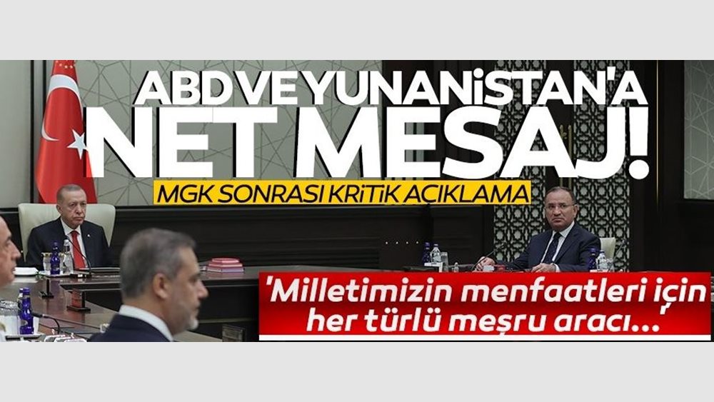 Συμβούλιο Ασφαλείας της Τουρκίας: Για &quot;ξεκάθαρο μήνυμα προς την Ελλάδα&quot; μιλούν τα τουρκικά ΜΜΕ