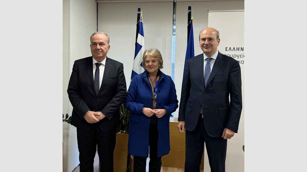 Συνάντηση Κ. Χατζηδάκη και Ν. Παπαθανάση με την Επίτροπο Ε. Φερέιρα