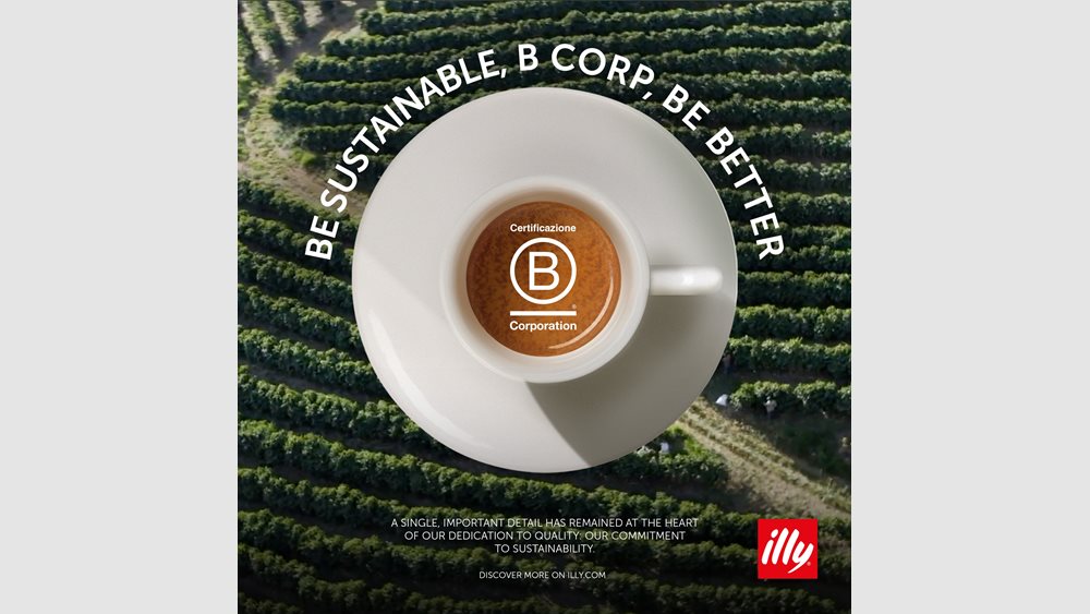 Η illycaffè είναι και πάλι η κορυφαία εταιρεία καφέ B Corp στην Ιταλία και ξεπερνά τους 90 βαθμούς, βελτιώνοντας όλες τις επιδόσεις της