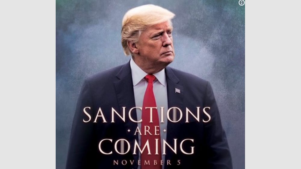 Τραμπ: Οι κυρώσεις έρχονται και θα τεθούν σε εφαρμογή την 5η Νοεμβρίου