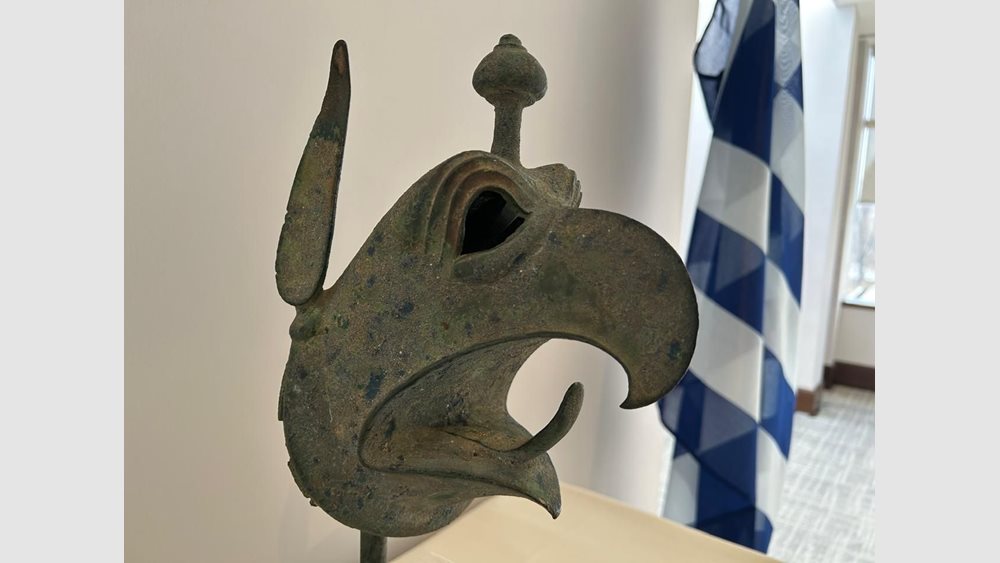 Επαναπατρισμός της Χάλκινης Κεφαλής Γρύπα από το ΜΕΤ στην Ελλάδα