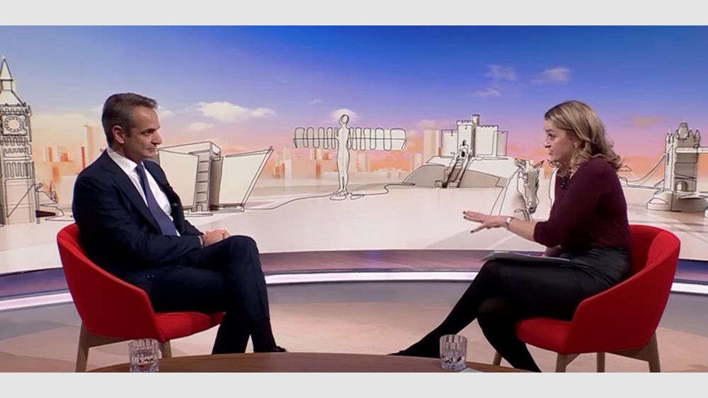 Η αντίδραση της δημοσιογράφου του BBC που πήρε τη συνέντευξη από τον Κ. Μητσοτάκη: &quot;Ταράχθηκε η Ντάουνινγκ Στριτ&quot;