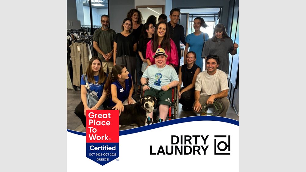 Η DIRTY LAUNDRY A.E πιστοποιήθηκε ως Great Place To Work®