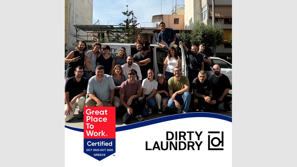 Η DIRTY LAUNDRY A.E πιστοποιήθηκε ως Great Place To Work®