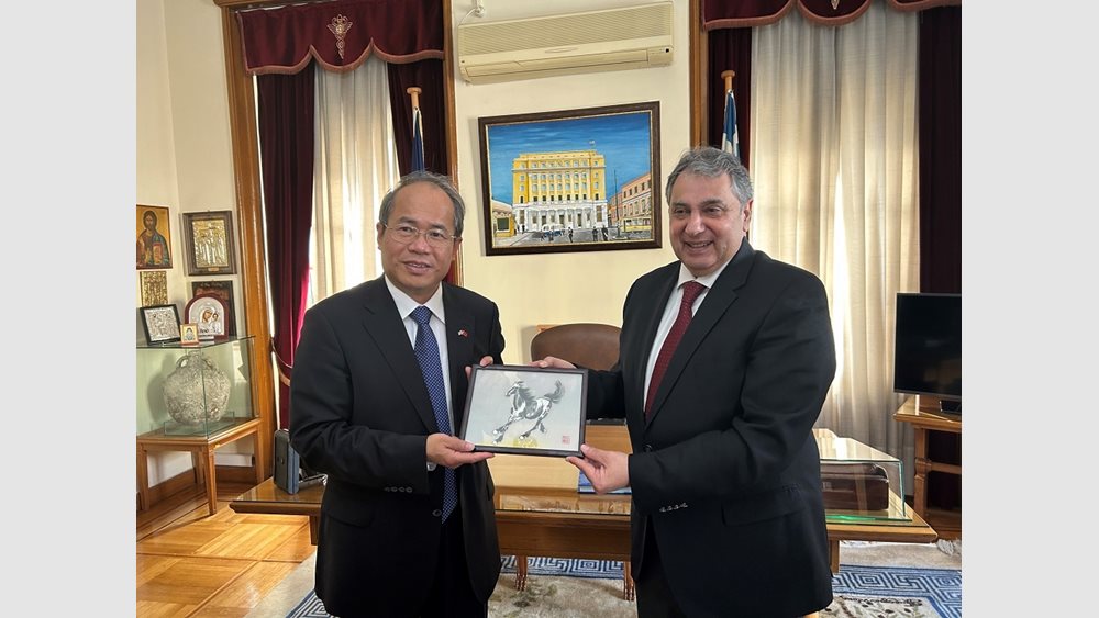 Επίσκεψη του Πρέσβη της Λαϊκής Δημοκρατίας της Κίνας στο ΕΒΕΠ