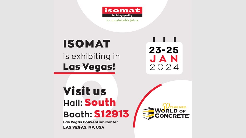 Η ISOMAT στην έκθεση World of Concrete στο Λας Βέγκας