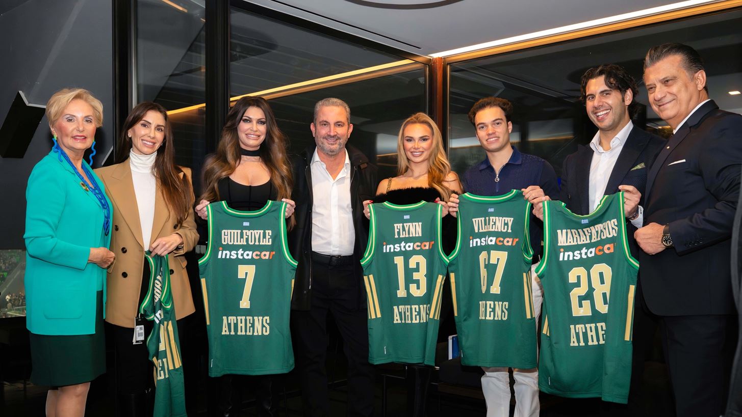 Επίσκεψη της πρέσβη των ΗΠΑ Κίμπερλι Γκίλφοϊλ στο ΟΑΚΑ στο παιχνίδι με την Χαποελ Τελ Αβιβ