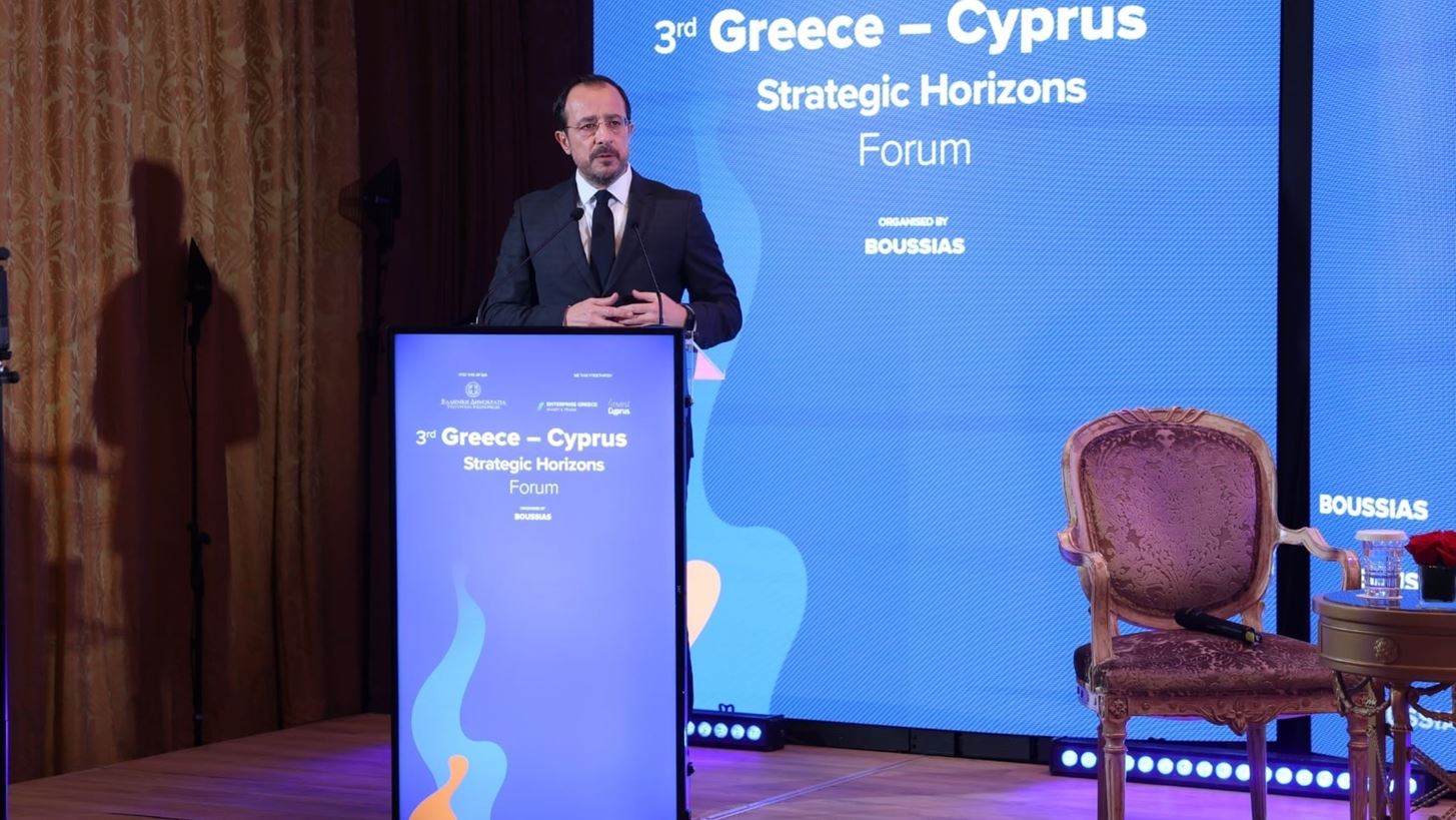 Ν. Χριστοδουλίδης: Τεράστιες οι επιχειρηματικές ευκαιρίες μεταξύ Κύπρου και Ελλάδος