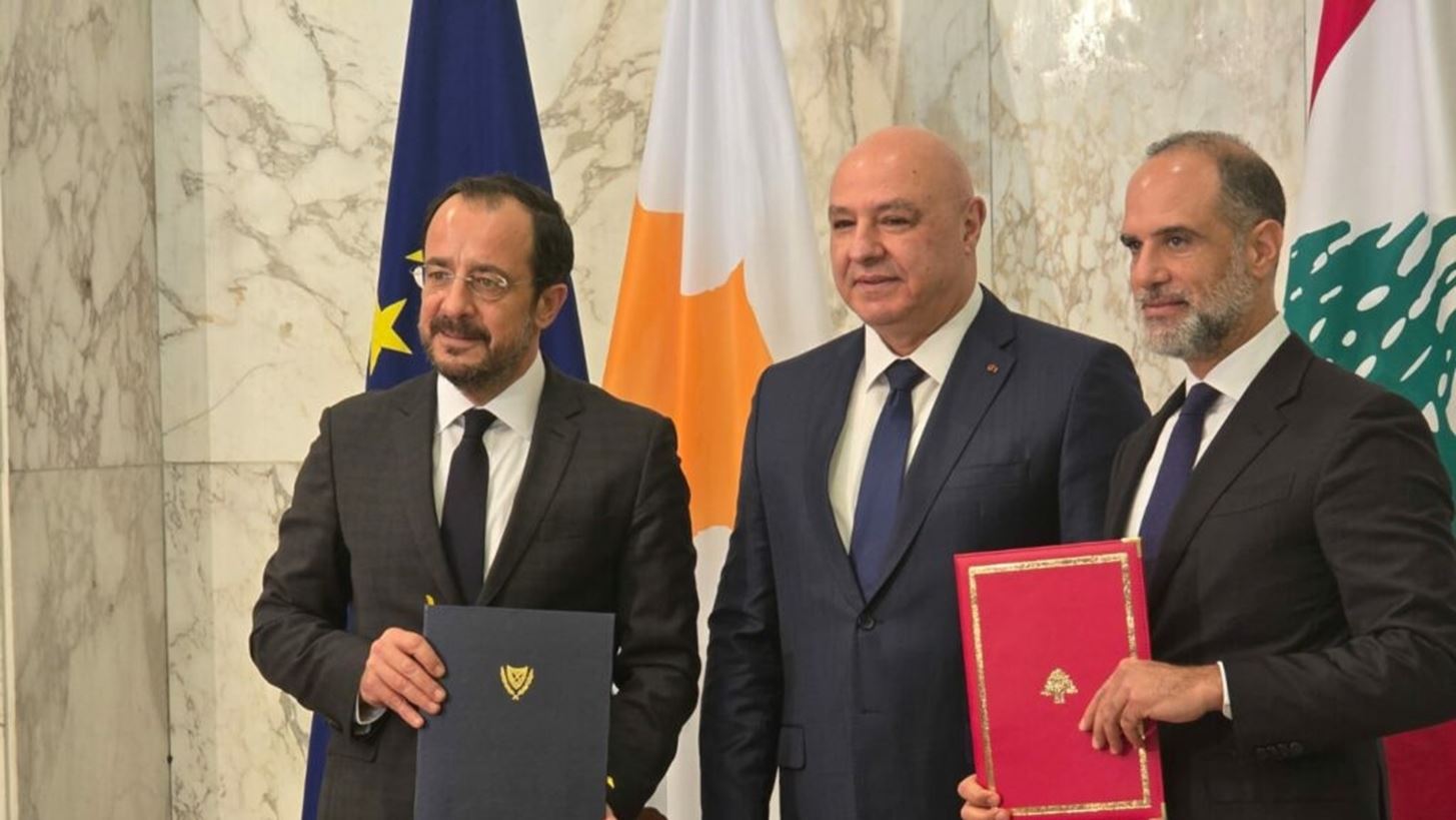 Η κυπριακή απάντηση στην τουρκική "Γαλάζια Πατρίδα": Υπέγραψε ΑΟΖ με τον Λίβανο