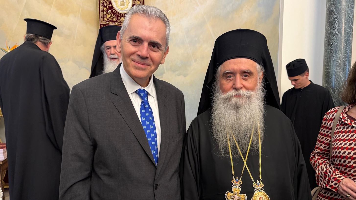 Ο Μ.Χαρακόπουλος στη χειροτονία του νέου Αρχιεπισκόπου: Μια νέα ελπιδοφόρα εποχή για την Αγία Αικατερίνη Σινά