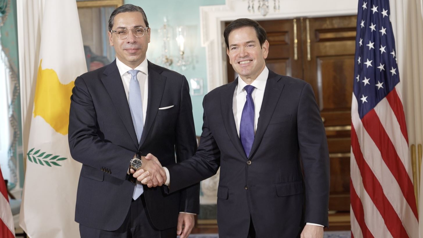 Συνάντηση Ρούμπιο με Κύπριο ΥΠΕΞ: Συζήτησαν για ενέργεια, Κυπριακό, Μέση Ανατολή