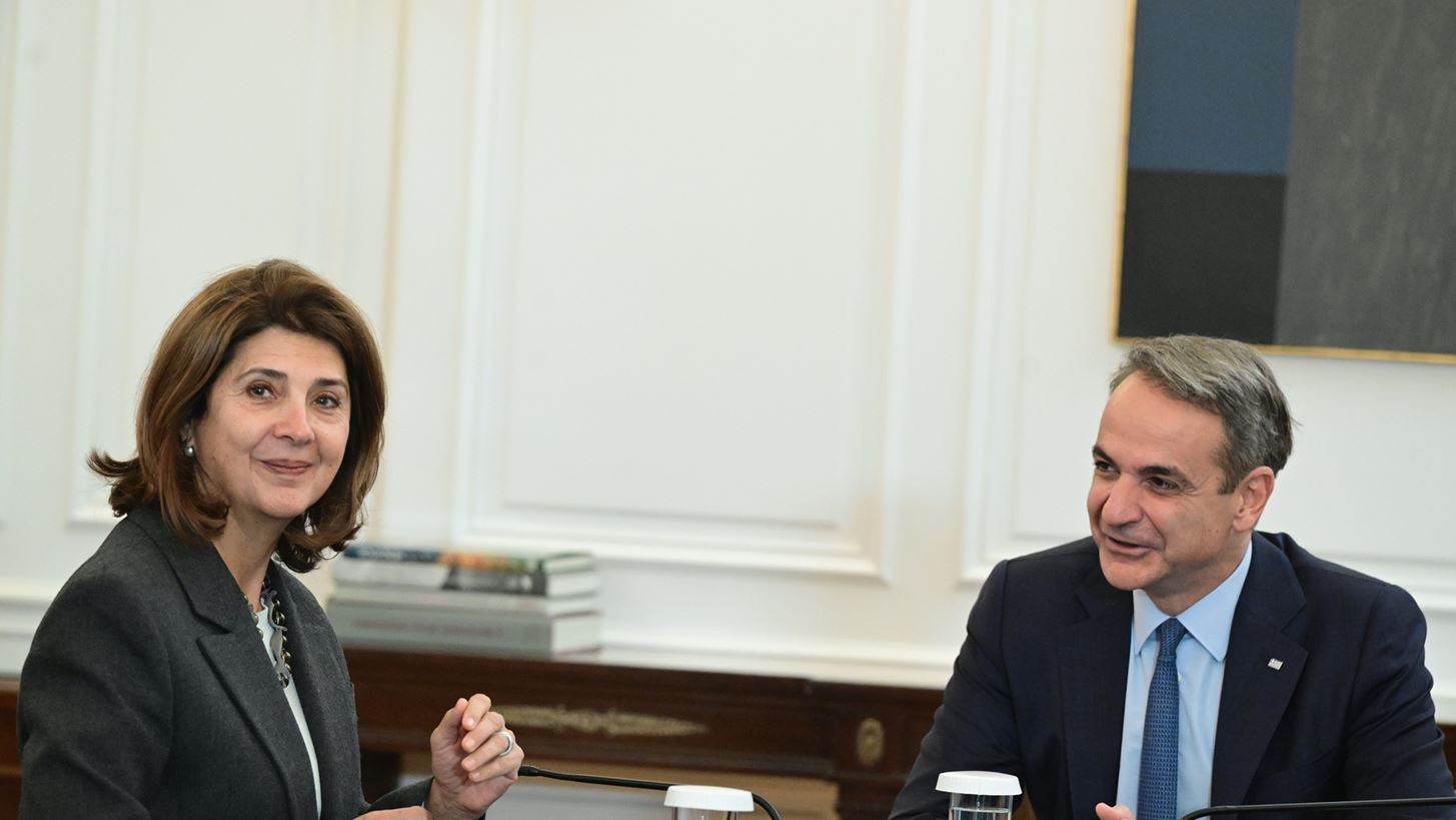 Συνάντηση Κ. Μητσοτάκη με την Προσωπική Απεσταλμένη του Γενικού Γραμματέα των Ηνωμένων Εθνών για την Κύπρο, María Angela Holguín Cuéllar