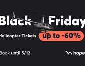Η hoper σας δίνει τον ουρανό: Black Friday 2025 με εκπτώσεις έως 60% στις τακτικές πτήσεις ελικοπτέρου στην Ελλάδα