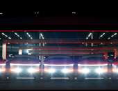 Δείτε 5 Tesla Cybertruck να δίνουν ένα μοναδικό light show