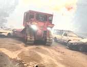 Φωτιές στο Λος Άντζελες: Αδειάζουν τους δρόμους από παρατημένα αυτοκίνητα με μπουλντόζες (video)