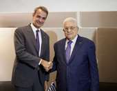 Στη Ραμάλα ο Κ. Μητσοτάκης, συναντήθηκε με τον M. Αμπάς - Το απόγευμα η τριμερής με Μπ. Νετανιάχου και Ν. Αναστασιάδη