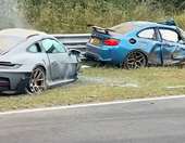 Tρομακτικό ατύχημα με Porsche και BMW να παίρνουν φωτιά (video)