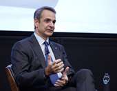 Ο Κ. Μητσοτάκης στο "Σπίτι του Παιδιού" στη Θεσσαλονίκη