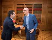 Συνάντηση Τσίπρα με τον επικεφαλής της Deutsche Telekom, με φόντο την επένδυση των 2 δισ.