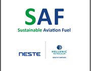 ΕΛΠΕ και  Neste θα προμηθεύουν την Ελλάδα και την AEGEAN με το Neste Sustainable Aviation Fuel