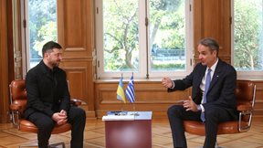 Σε εξέλιξη η συνάντηση Μητσοτάκη-Ζελένσκι