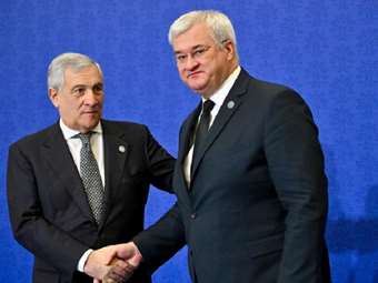 Συνάντηση του Ιταλού ΥΠΕΞ Αντ. Ταγιάνι με τον Ουκρανό ομόλογό του Αντρίι Σίμπιχα