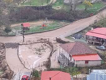 Τρίκαλα: Σοβαρά προβλήματα στα Μετέωρα από τις ισχυρές βροχοπτώσεις