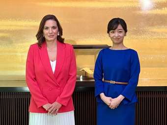 Η υπουργός Τουρισμού Όλγα Κεφαλογιάννη συναντήθηκε με την πριγκίπισσα της Ιαπωνίας Κάκο