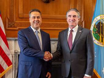 Υπουργός Εσωτερικών ΗΠΑ: Η ενεργειακή συνεργασία στο επίκεντρο της διμερούς σχέσης με την Ελλάδα