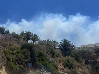 Σε ύφεση η φωτιά στην Εύβοια - Επιχειρούν εναέρια μέσα