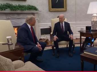 Η επιστροφή Τραμπ στον Λευκό Οίκο: "Η πολιτική είναι σκληρή" είπε στον Μπάιντεν