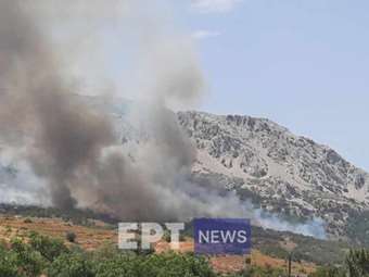 Χίος: Αναζωπύρωση της πυρκαγιάς στη Σιδηρούντα - Επιχειρούν και εναέριες δυνάμεις