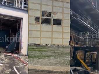 Πυρκαγιά σε χώρο εργοστασίου παραγωγής ηλεκτρικού ρεύματος στη Σητεία