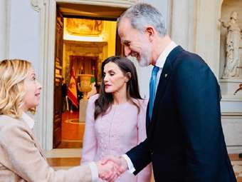 Ιταλία: Το βασιλικό ζεύγος της Ισπανίας υποδέχθηκε σήμερα η Τζόρτζια Μελόνι