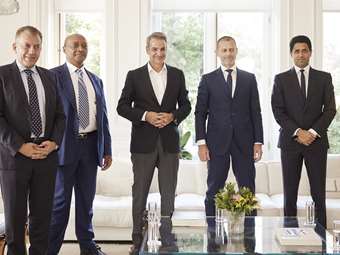 Τα μέτρα για την αντιμετώπιση της οπαδικής βίας στη συνάντηση Μητσοτάκη - προέδρου UEFA