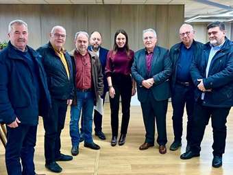 Με την ΓΣΕΕ συναντήθηκε η Δόμνα Μιχαηλίδου