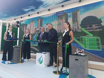 Θεσσαλονίκη: Εγκαίνια του περιπτέρου της εταιρείας "Φυσικό Αέριο - Ελληνική Εταιρεία Ενέργειας", στην 89η ΔΕΘ