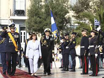Στη Θεσσαλονίκη για την γιορτή του Αγ. Δημητρίου και την εθνική επέτειο η Κ. Σακελλαροπούλου