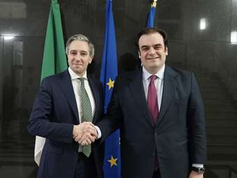 Συνάντηση Κ. Πιερρακάκη με τον Ιρλανδό ΥΠΟΙΚ - "Έχουμε πολλά να διδαχθούμε η μία χώρα από την άλλη"