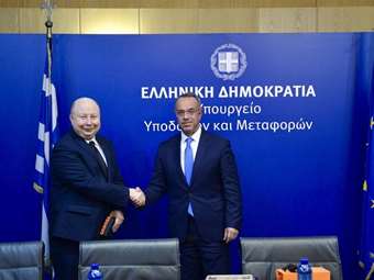 Συνάντηση του υπουργού Υποδομών Χρ. Σταϊκούρα με τον Ουκρανό υπουργό Επικρατείας