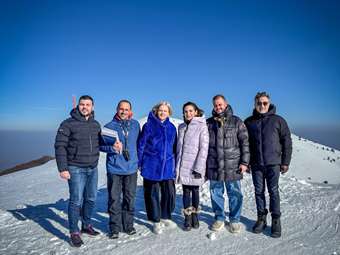 Επίσκεψη Όλ. Κεφαλογιάννη στο χιονοδρομικό κέντρο 3-5 Πηγάδια στη Νάουσα Ημαθίας